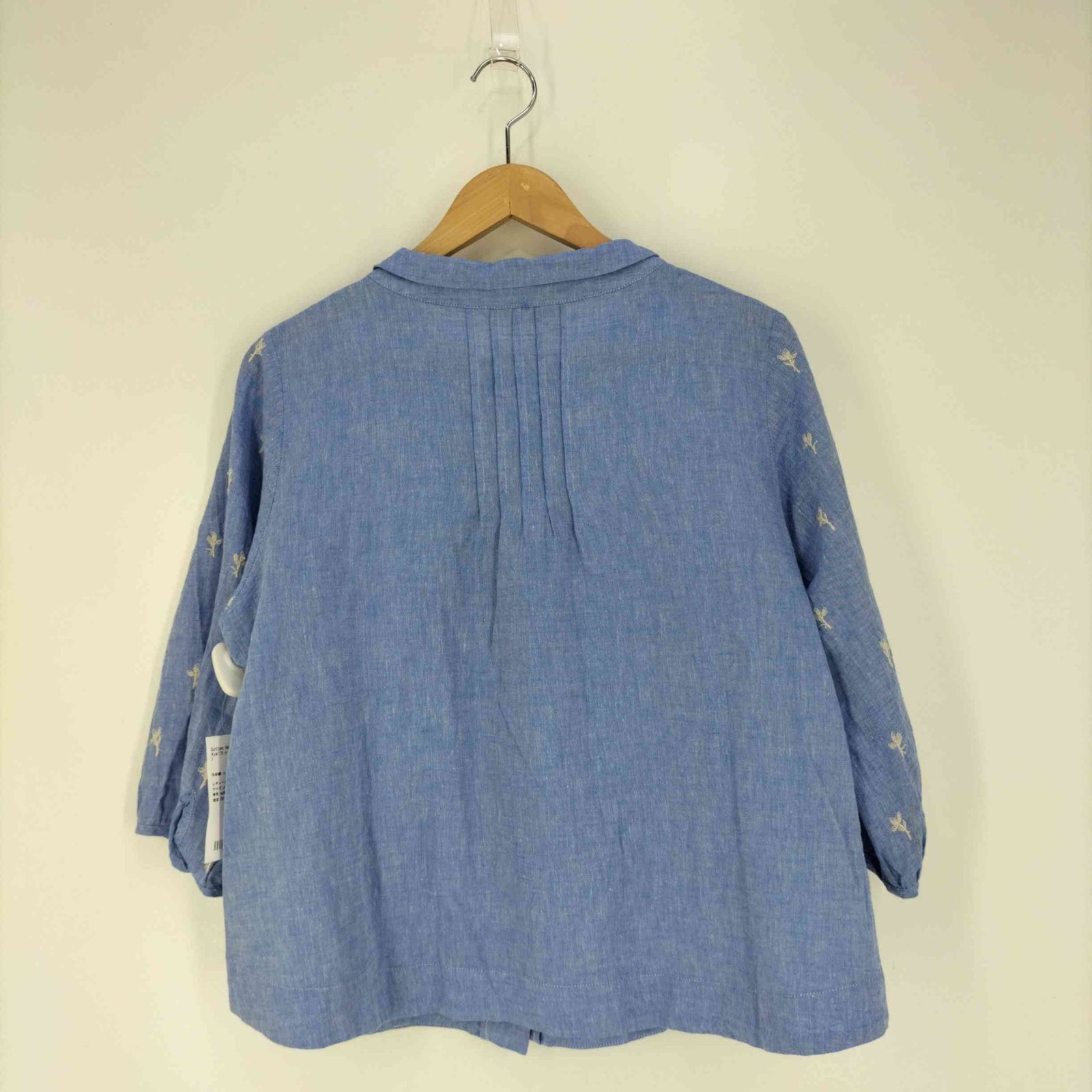 COTTONHOUSE　AYA 花柄 半袖シャツ ネイビー 新品未使用♡ 花柄 半袖シャツ ネイビー コットンハウスアヤ｜Yahoo!フリマ
