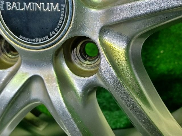 バルミナ ｱｸｱ ホイール アルミ ガンメタ 15インチ 5.5J 4穴 4本 100 45