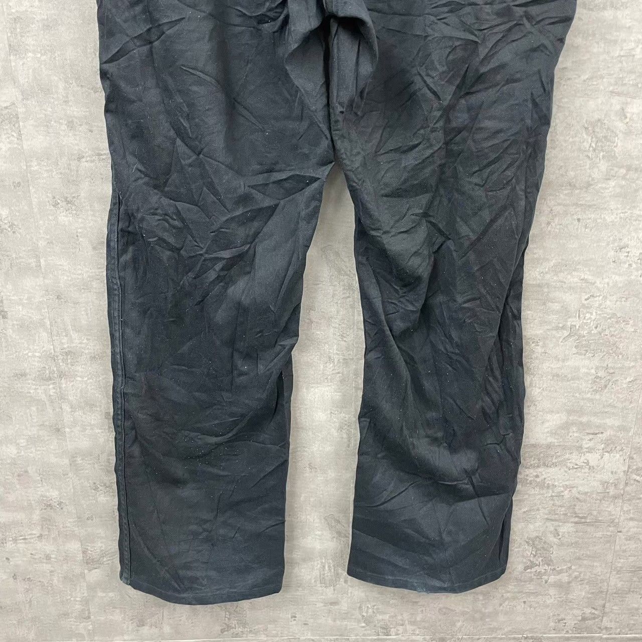 Dickies ブラック ワークパンツ 42UL 実寸W42in ジップフライ C7988BK 