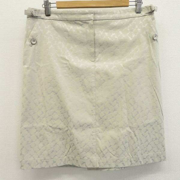 LANVIN SPORT ランバンスポール ゴルフ スカート タイト スリット 総柄