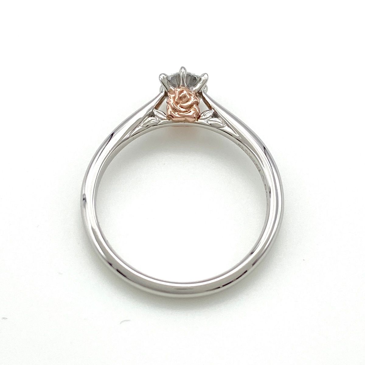 ケイウノ K.UNO ダイヤモンド デザインリング プラチナ ピンクゴールド  