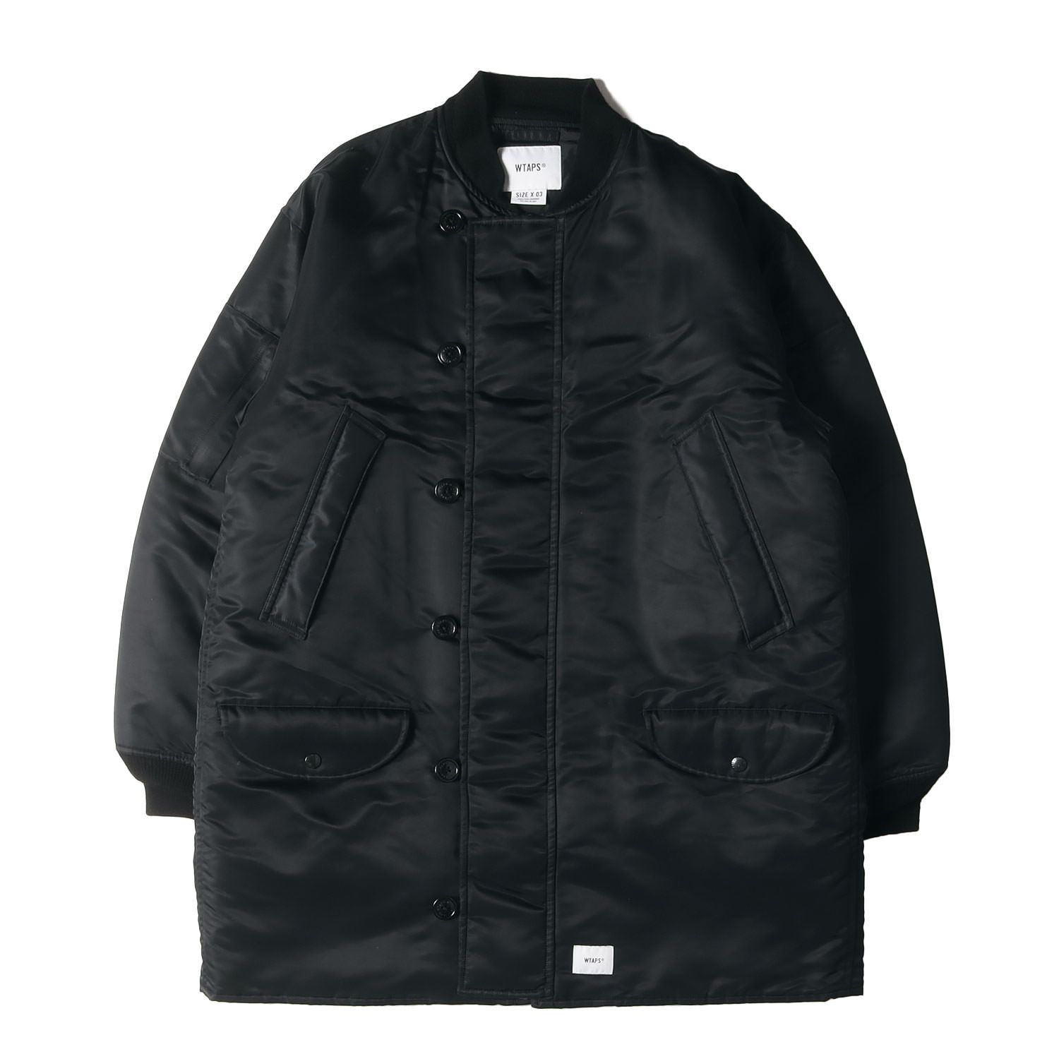 WTAPS ブラック ナイロンジャケット サイズX 03 【公式通販】
