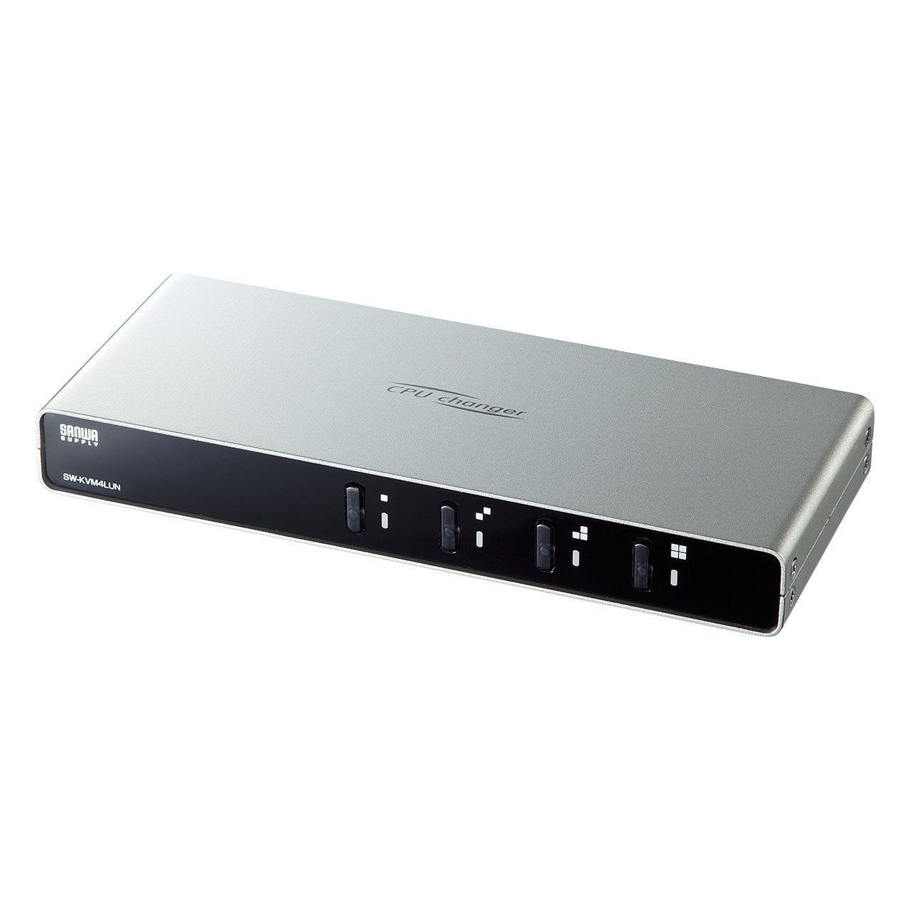 4 1 サンワサプライ パソコン自動切替器 4 1 USBマウス USBキーボード ディスプレイを共有 PC4台用 SW-KVM4LUN