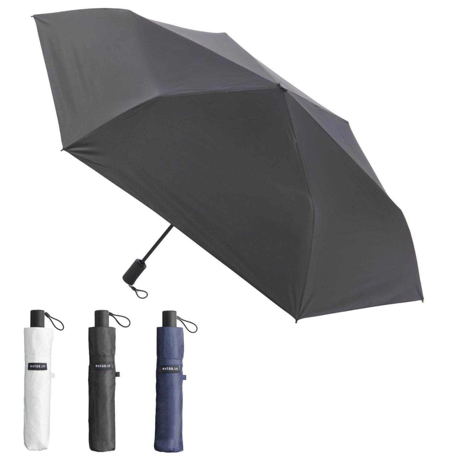 【新着商品】メンズ 【自動開閉】大きいサイズ 遮光 遮熱 晴雨兼用 UV 日傘 [estaa エスタ] 男性 折りたたみ傘 58 30225