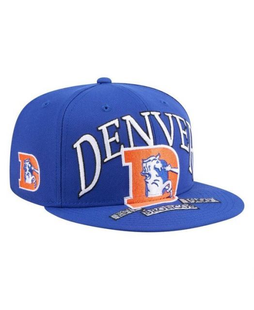 【送料無料】 ニューエラ メンズ 帽子 アクセサリー Men's  Denver Broncos Throwback Oversized 59FIFTY Fitted Hat