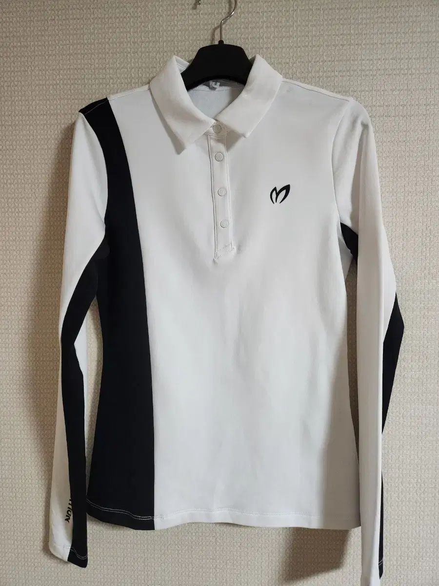 masterbunnyedition マスターバニーエディション ホワイト ブラック バイカラー 起毛 ゴルフ Tシャツ
