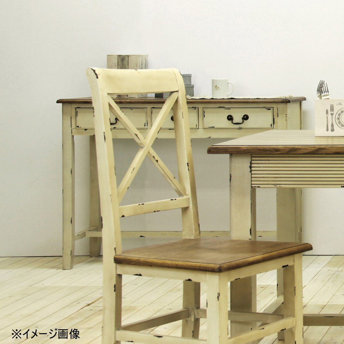 在庫 ホワイト 幅109cm コンソールテーブル ブロッサム COL-016 東谷 W109×D43×H79cm