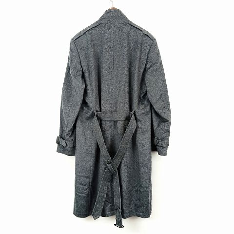 MEN'S TENORAS グレー ウールコート ティノラス MEN'S TENORAS カシミヤ混 ウール コート L グレー