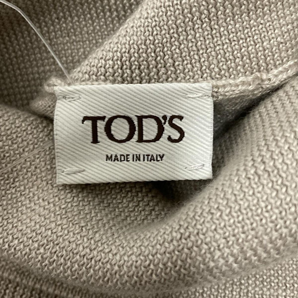 TOD&#39;S - TOD&#39;S(トッズ) 長袖セーター サイズXS レディース - グレーベージュ タートルネック TOD'S - TOD'S(トッズ) 長袖セーター サイズXS レディース