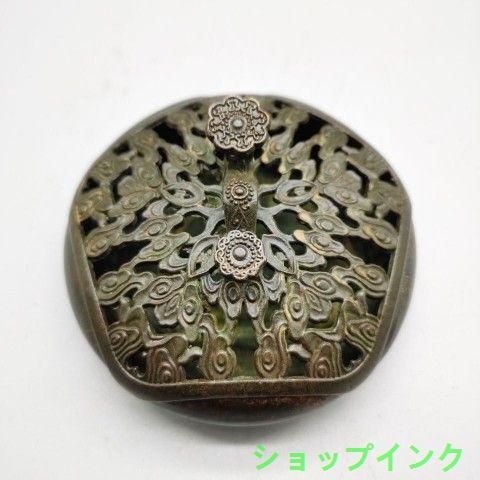 銅 細工 如意牛香炉 香道具 灰皿 装飾品 工芸品 美術品 置物 銅 細工 如意 五角香炉 装飾品 現代工芸品美術品 置物 - メルカリ