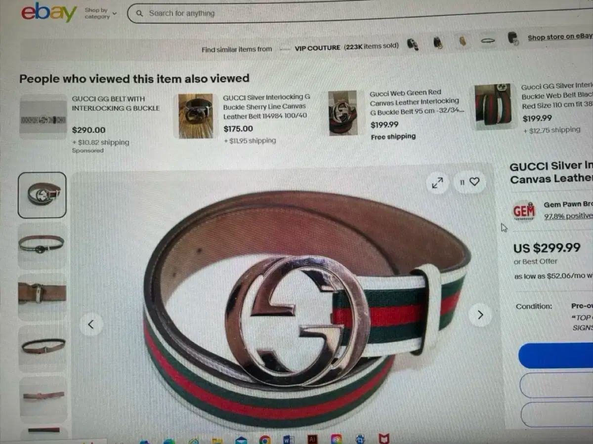 【美品】 GUCCI インターロッキングGバックル レディース ベルト GUCCI - 本物 グッチ GUCCI インターロッキングG ベルト