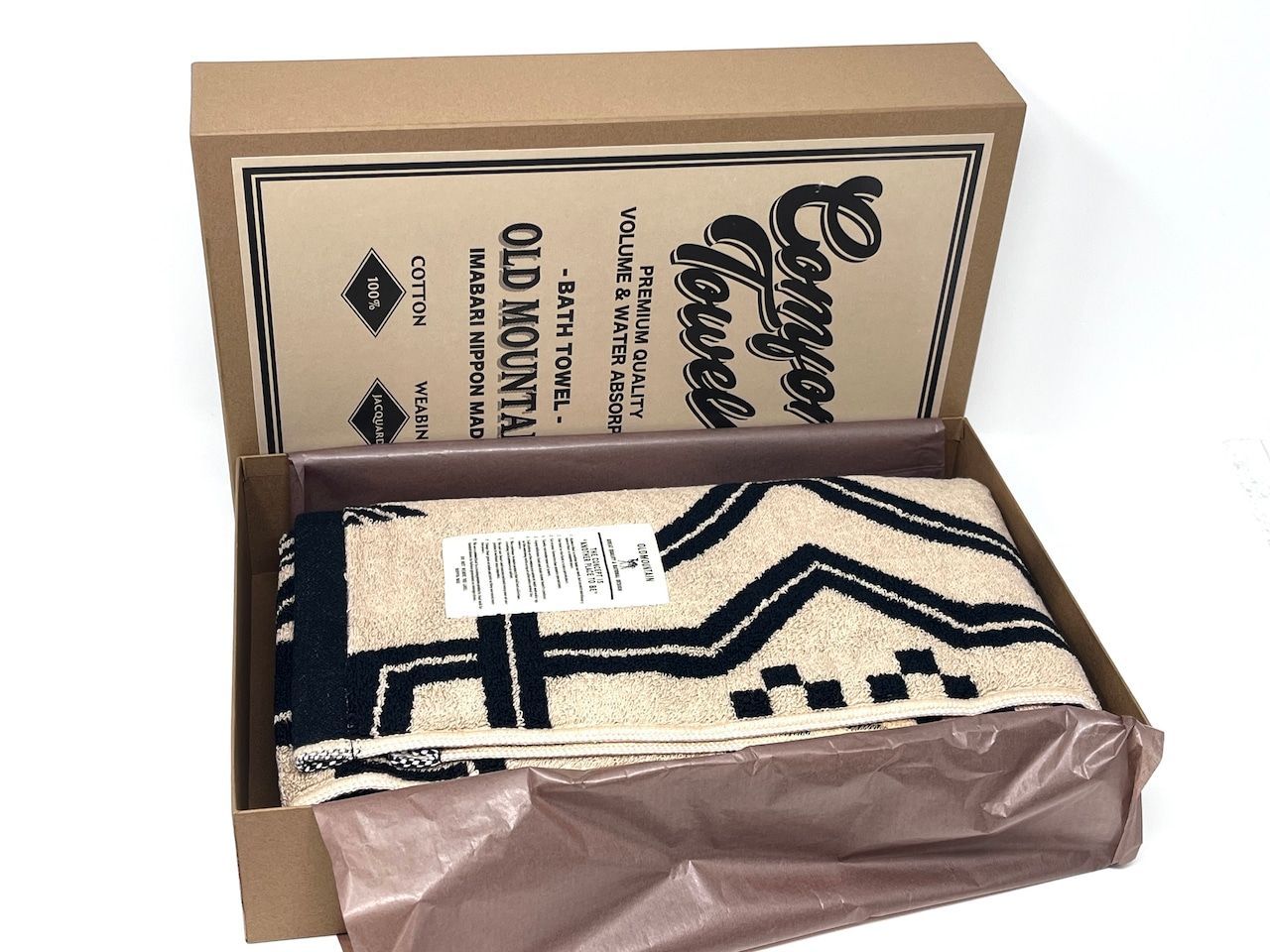 OLD MOUNTAIN マウンテン comfort towel BATH コンフォートタオル GARA CREAM