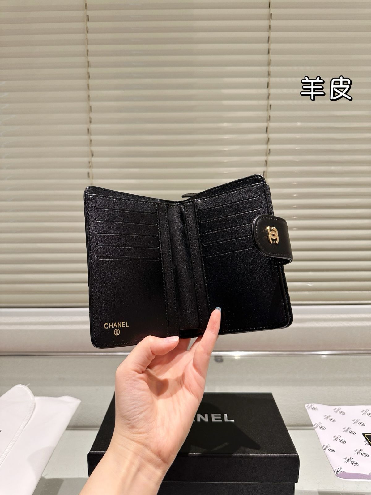 【上品なデザイン♪】CHANEL ウォレット 今日特価】Chanel ウォレット(ギフトボックス付)High Quality