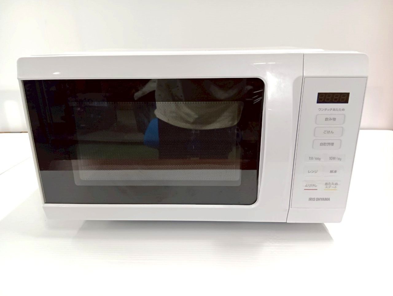 [中古美品]アイリスオーヤマ 電子レンジ　KMB-F186-W 即発送可能です！ IRIS OHYAMA アイリスオーヤマ IRIS OHYAMA 単機能レンジ18L KMB