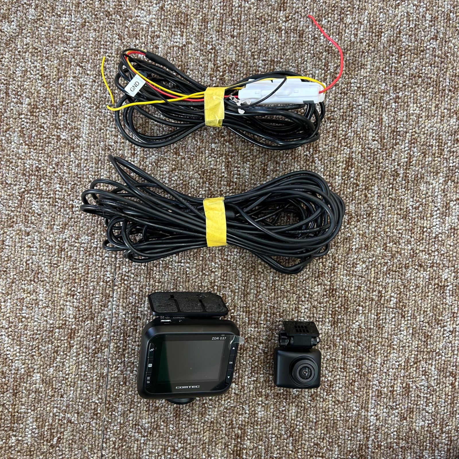 コムテック ドライブレコーダー ZDR037 360°カメラ全方位+リアカメラ