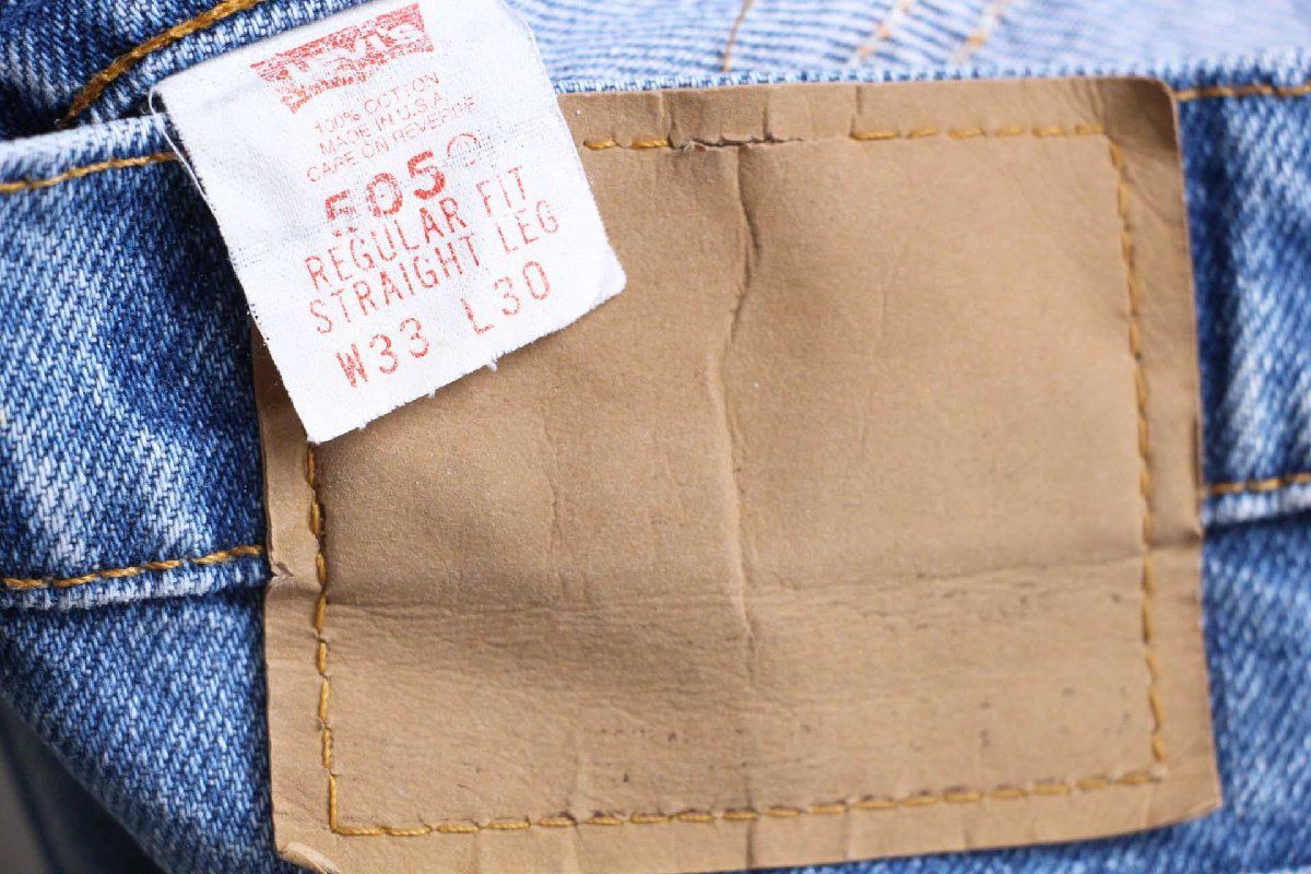 90s USA製 Levi'sリーバイス 505 デニムパンツ W33 L30☆164