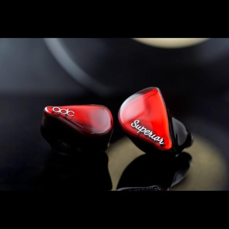 キューディーシー qdc SUPERIOR Vermilion Red 10mmシングルフルレンジダイナミックドライバー搭載イヤホン 同軸デュアル磁気回路-デュアルキャビティ構造 IEM2pinコネクター採用 ハイレゾ リスニング モニター ライブ ゲー