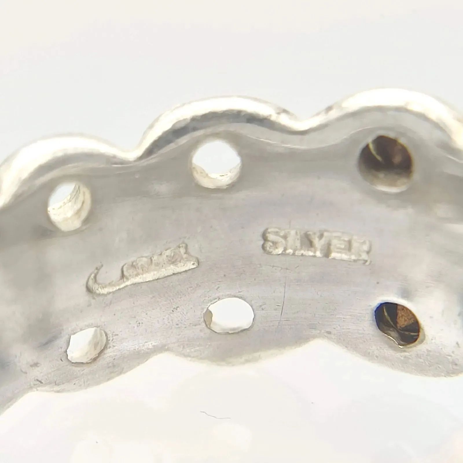 シルバーリング　極美品silverリング　サイズ約14号　シルバー925 クロス 美品】シルバーデザインリング SILVER シルバー925 14号 Craft
