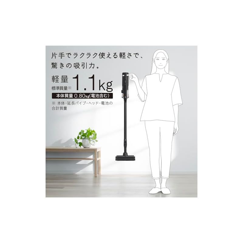 コードレス スティッククリーナー ホワイト コメリ B-Share 掃除