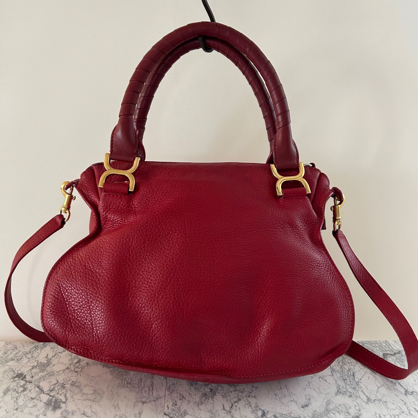 Chloe クロエ マーシー レッド 赤 ショルダーバッグ ハンドバッグ