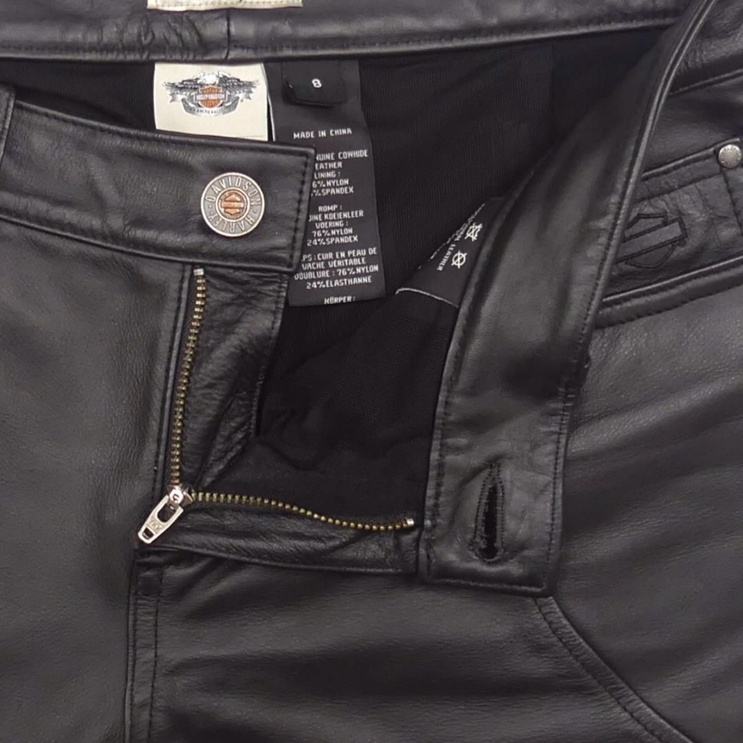 HARLEY DAVIDSON ハーレーダビッドソン レザーパンツ 黒NS261 HARLEY DAVIDSON ハーレーダビッドソン レザーパンツ 黒NS261
