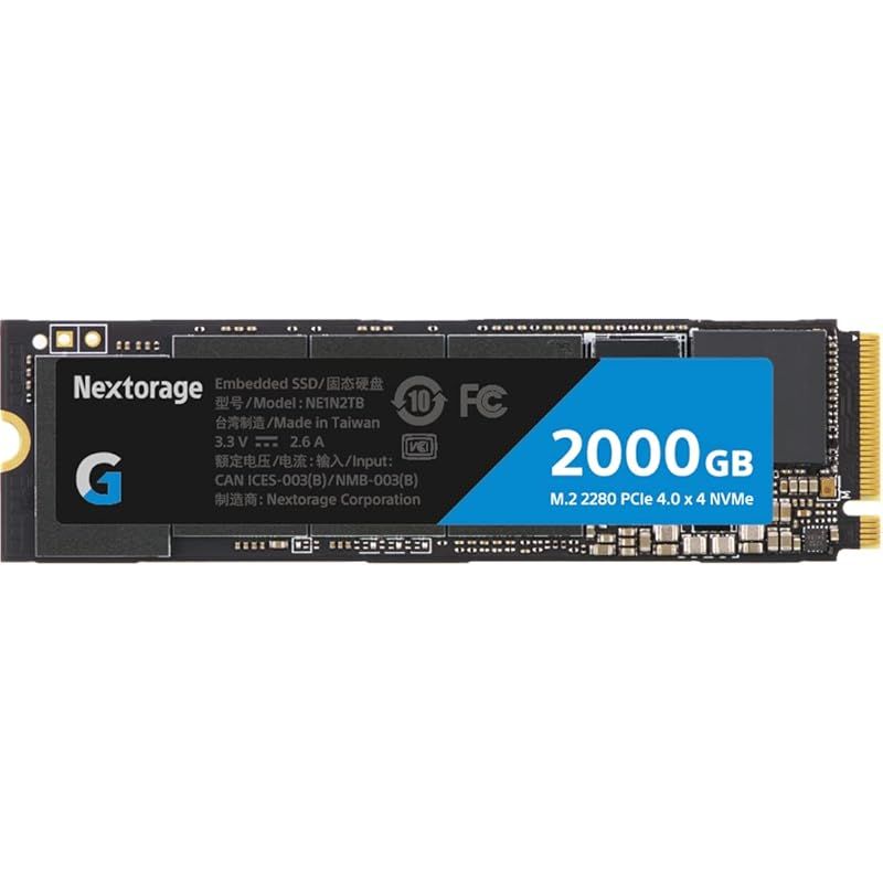 Nextorage ネクストレージ Gシリーズ SSD 2000GB 内蔵SSD M.2 2280
