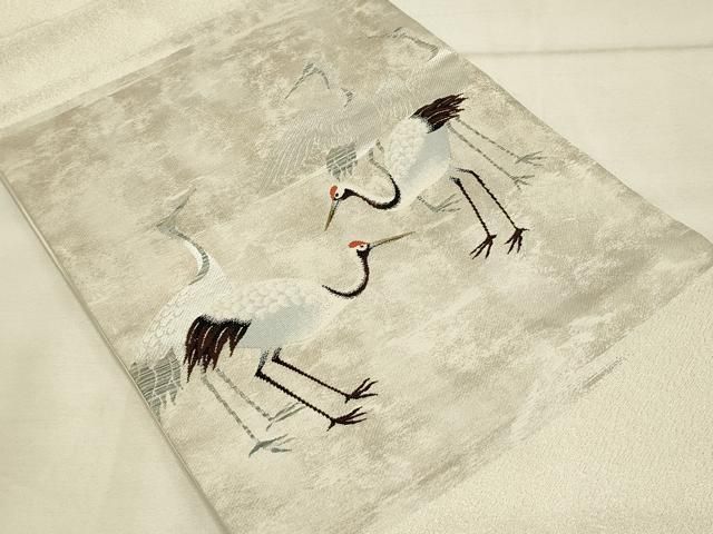 平和屋着物○九寸開き名古屋帯 総絞り 亀甲柄 正絹 逸品 DAAX8831cm