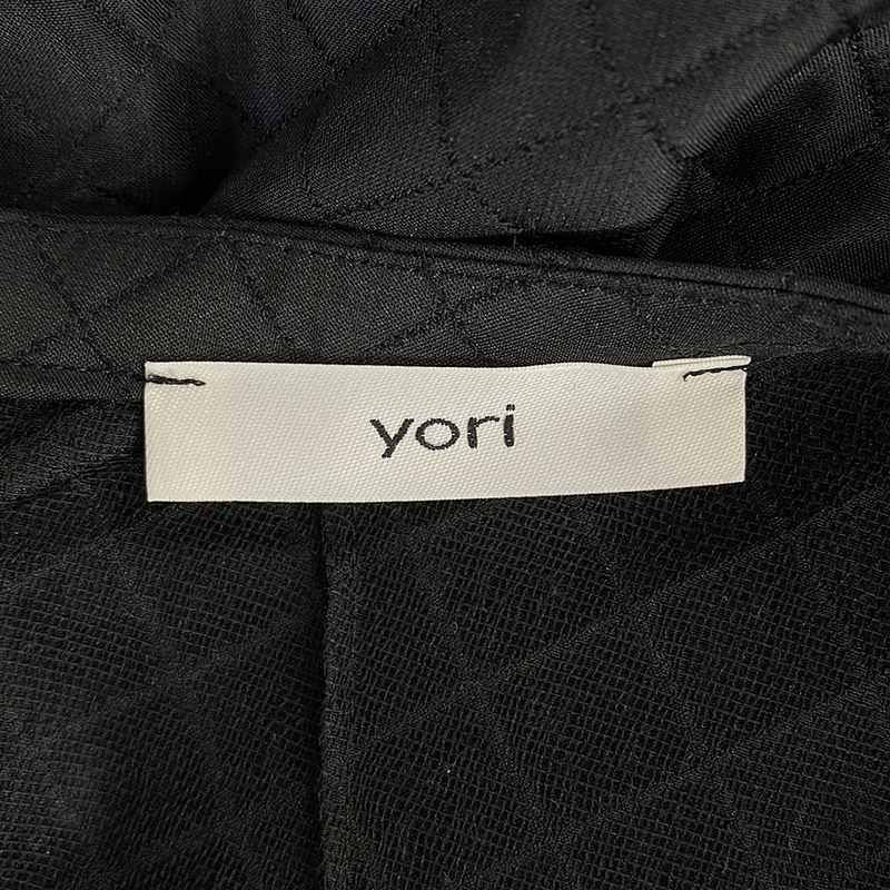 美品】 yori / ヨリ | 2022AW | キルト柄パフスリーブ ブラウス | F