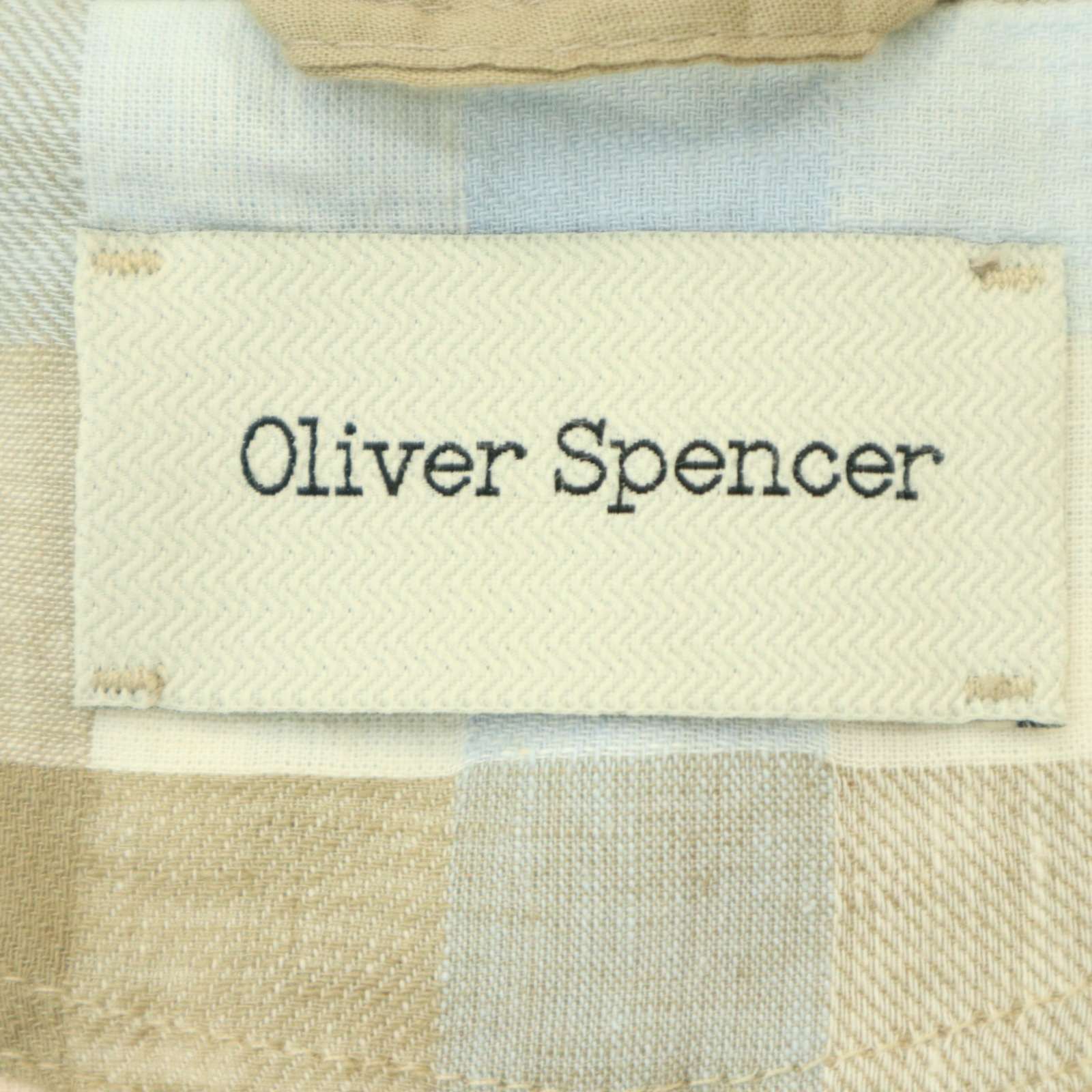 Oliver Spencer オリバー スペンサー 春夏 麻 リネン混☆ チェック 