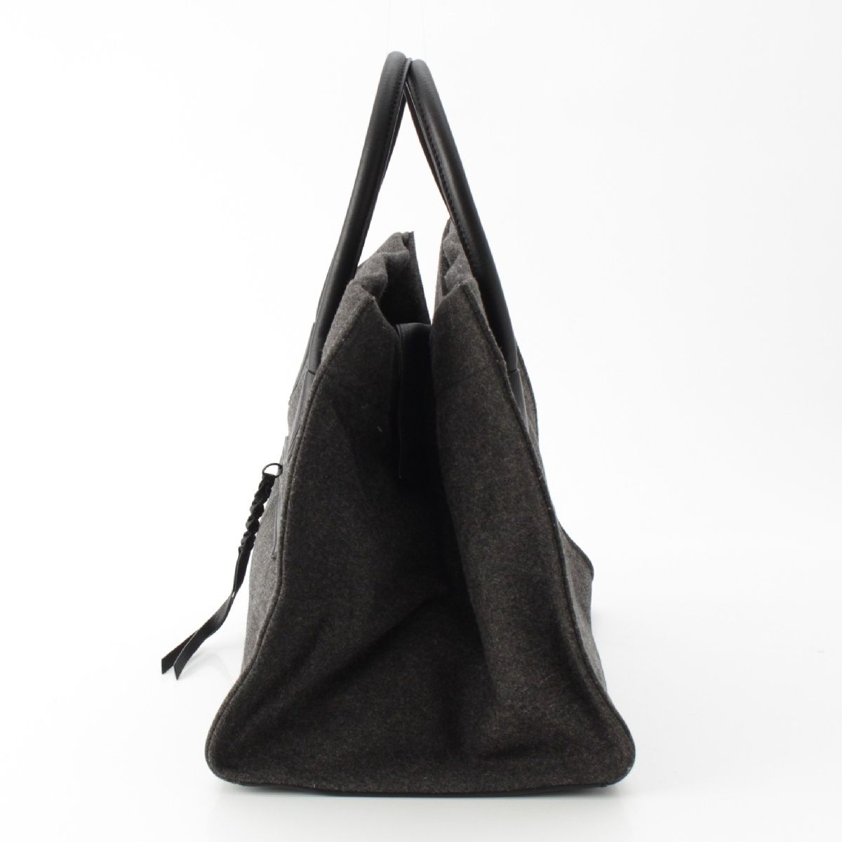 セリーヌ フェルト ラゲージ ファントム ハンドバッグ 鞄 グレー【中古  