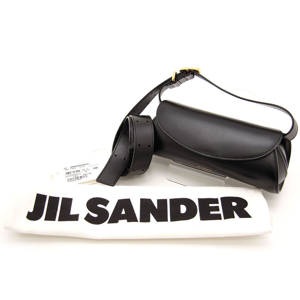 【中古良品】ジルサンダー JIL SANDER ハンドバッグ Cannolo カンノーロ ミニ J08WD0008P4840001 ブラック 黒  イタリア製 ショルダーバッグ レザー 革 モダン