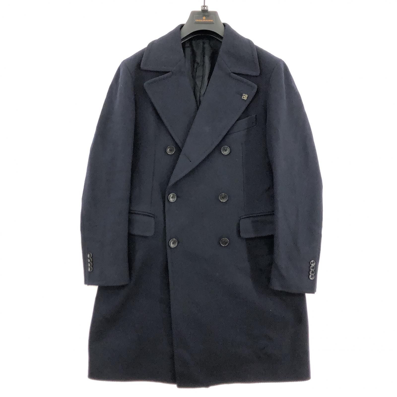 TAGLIATORE チェスターコート ネイビー TAGLIATORE×Brilla per il