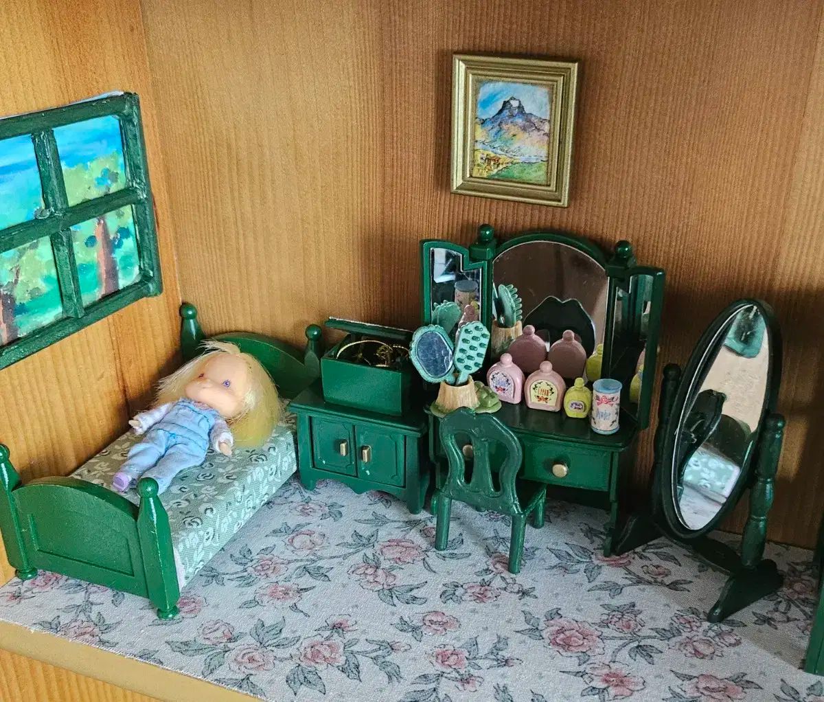 シルバニアファミリー オールド グリーン 家具