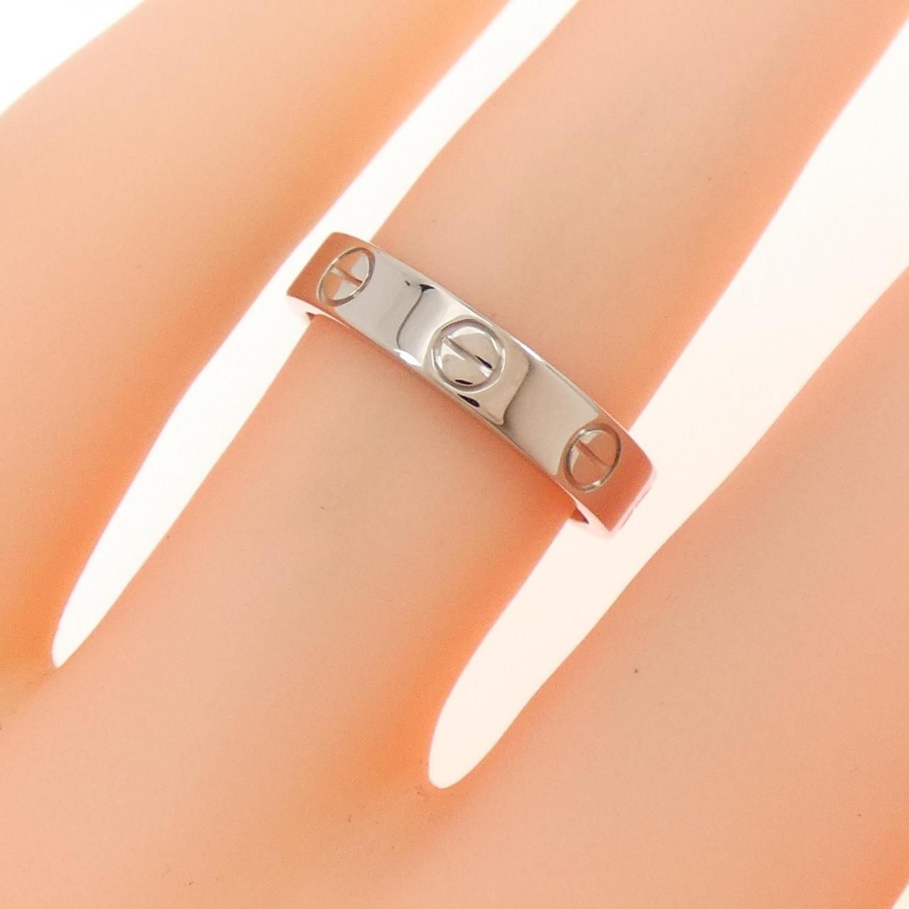 【愛】】B4577 カルティエ　ミニラブリング　750 10号 カルティエ ミニラブ リング 愛】】B4577 カルティエ ミニラブリング