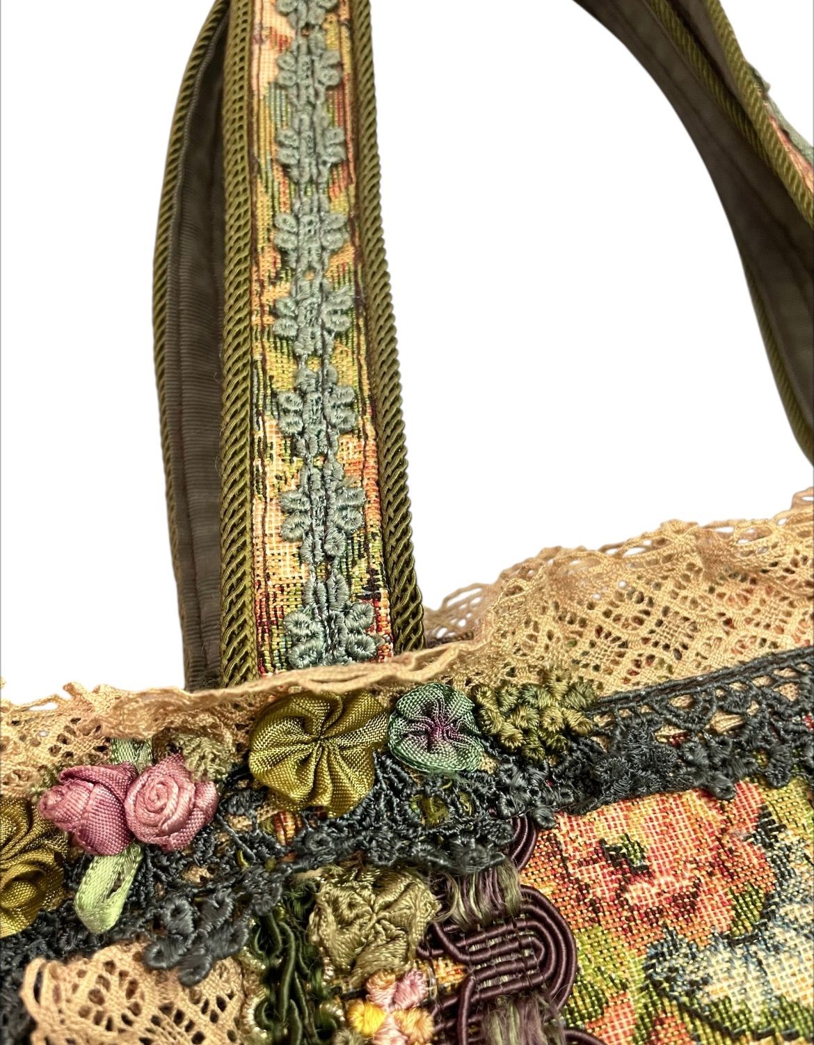 Chimaki チマキハンドバック レース ゴブラン織り - メルカリ