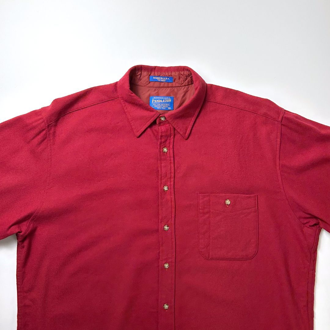 PENDLETON ペンドルトン ウールシャツ XL ワインレッド ボルドー USA製