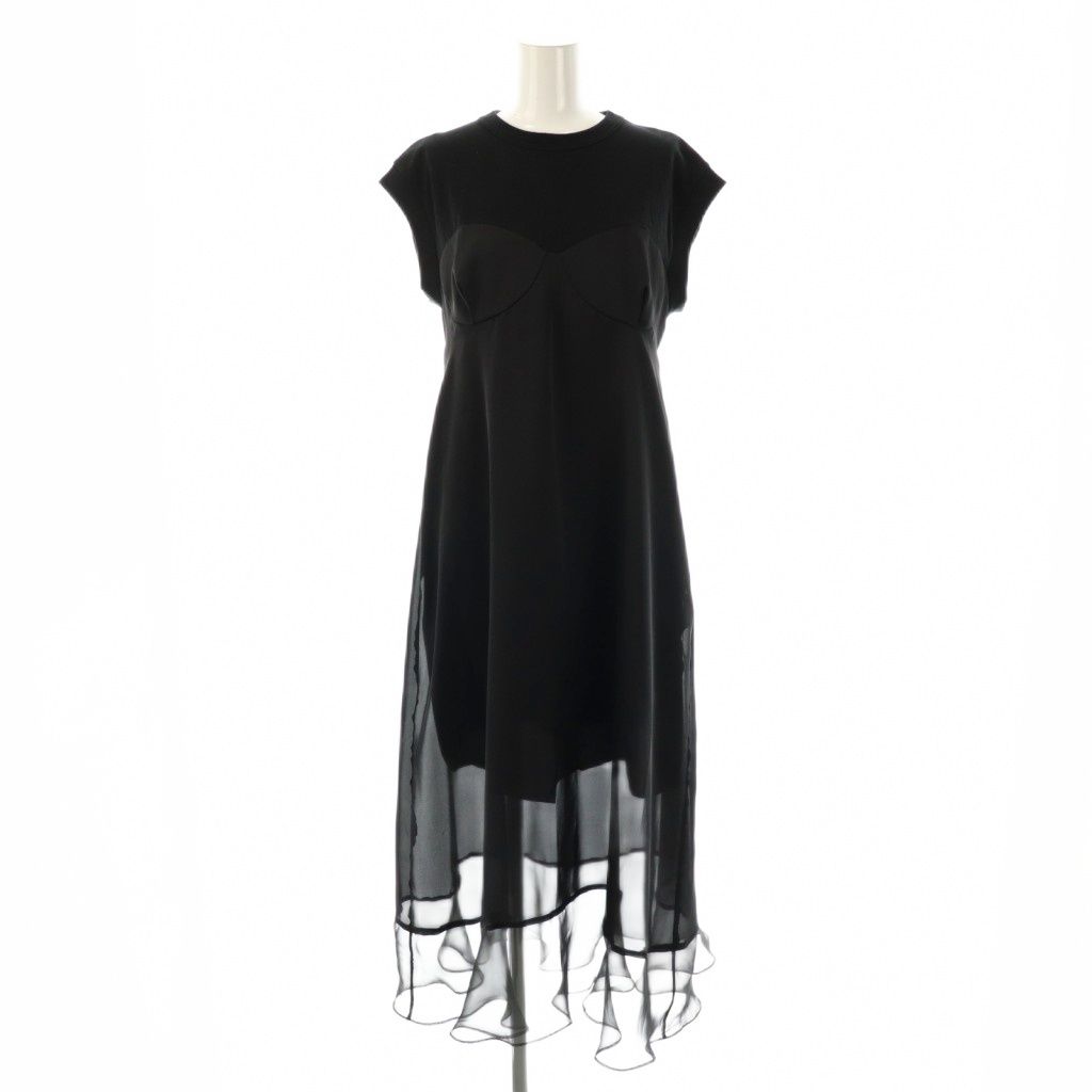 サカイ sacai Cotton Jersey Dress ワンピース ロング シアー 1