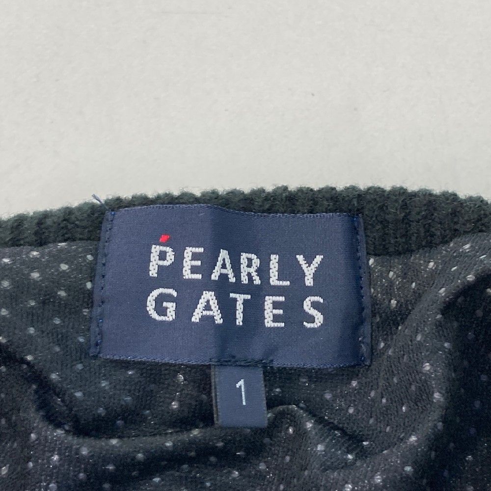 サイズ：1 PEARLY GATES パーリーゲイツ  裏地付き 長袖ニットジャケット  ブルー系 [240101432148] ゴルフウェア レディース ストスト サイズ：1 PEARLY GATES パーリーゲイツ 裏地付き 長袖ニット