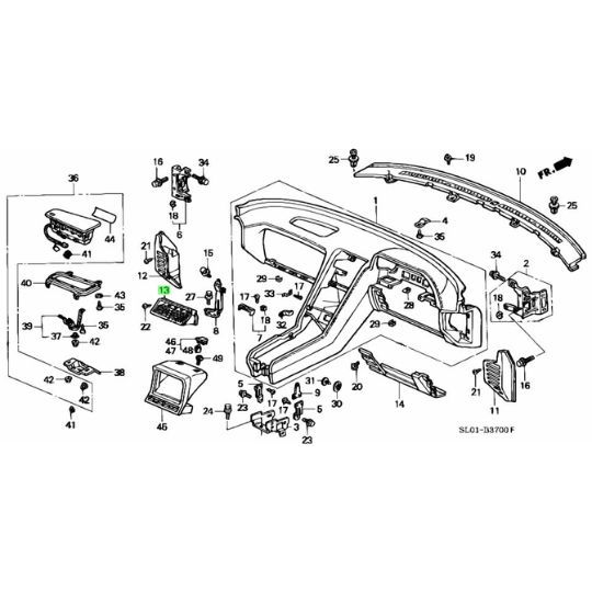 純正 ホンダ HONDA NSX センターアウトレットASSY ダクトセット NA1  