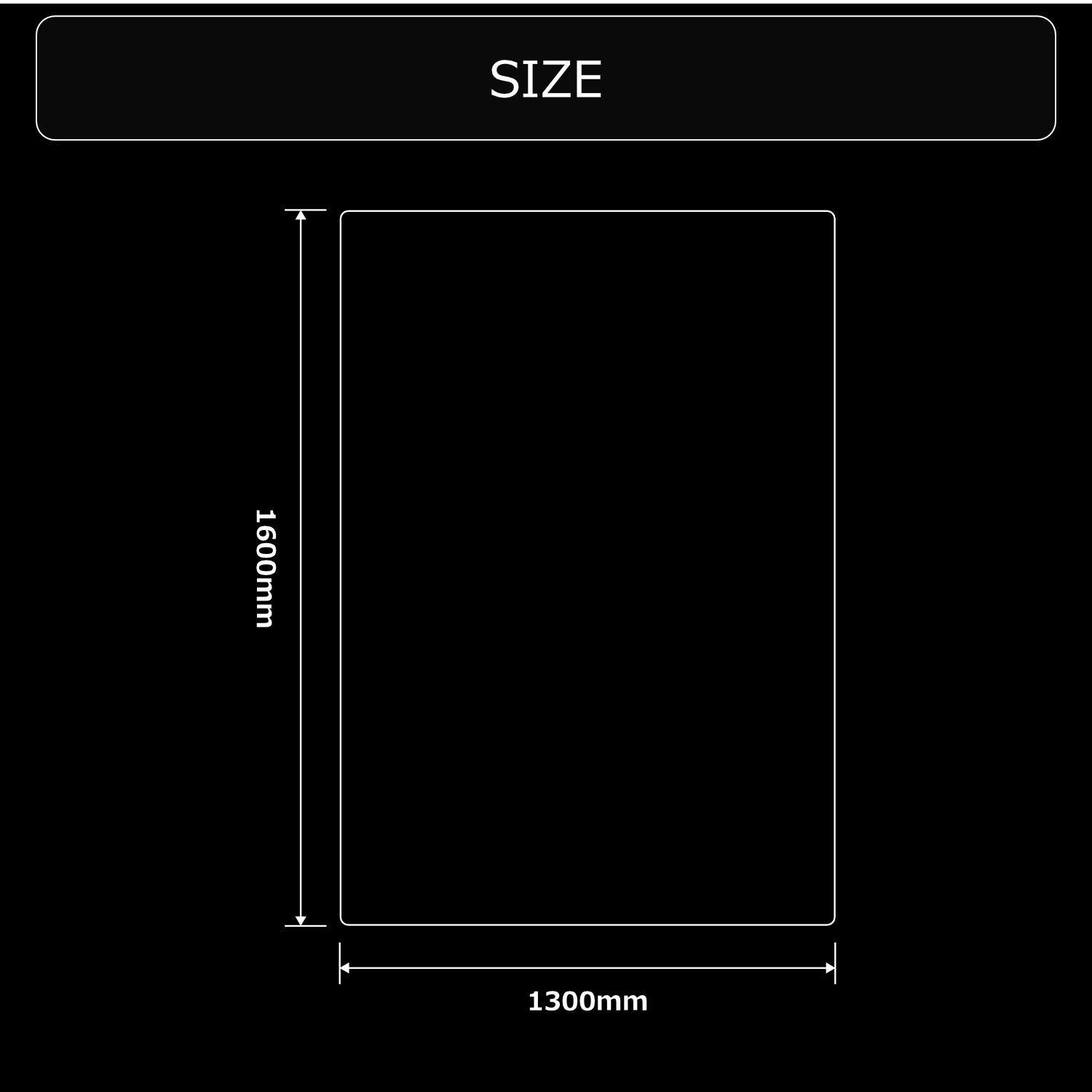 バウヒュッテ デスクごとチェアマット カーペット ゲーミング 特大サイズ 160 × 130 cm Bauhutte 厚さ 1.5mm ブラック BCM-160BK USTAUSTRALIA_COM_AU