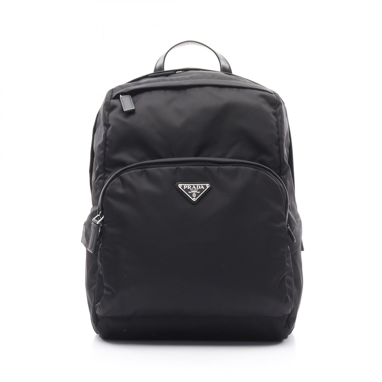 プラダ PRADA リュックサック バックパック RE-NYLON TESSUTO 2VZ104 ブラック ナイロン サフィアーノレザー バックパック メンズ