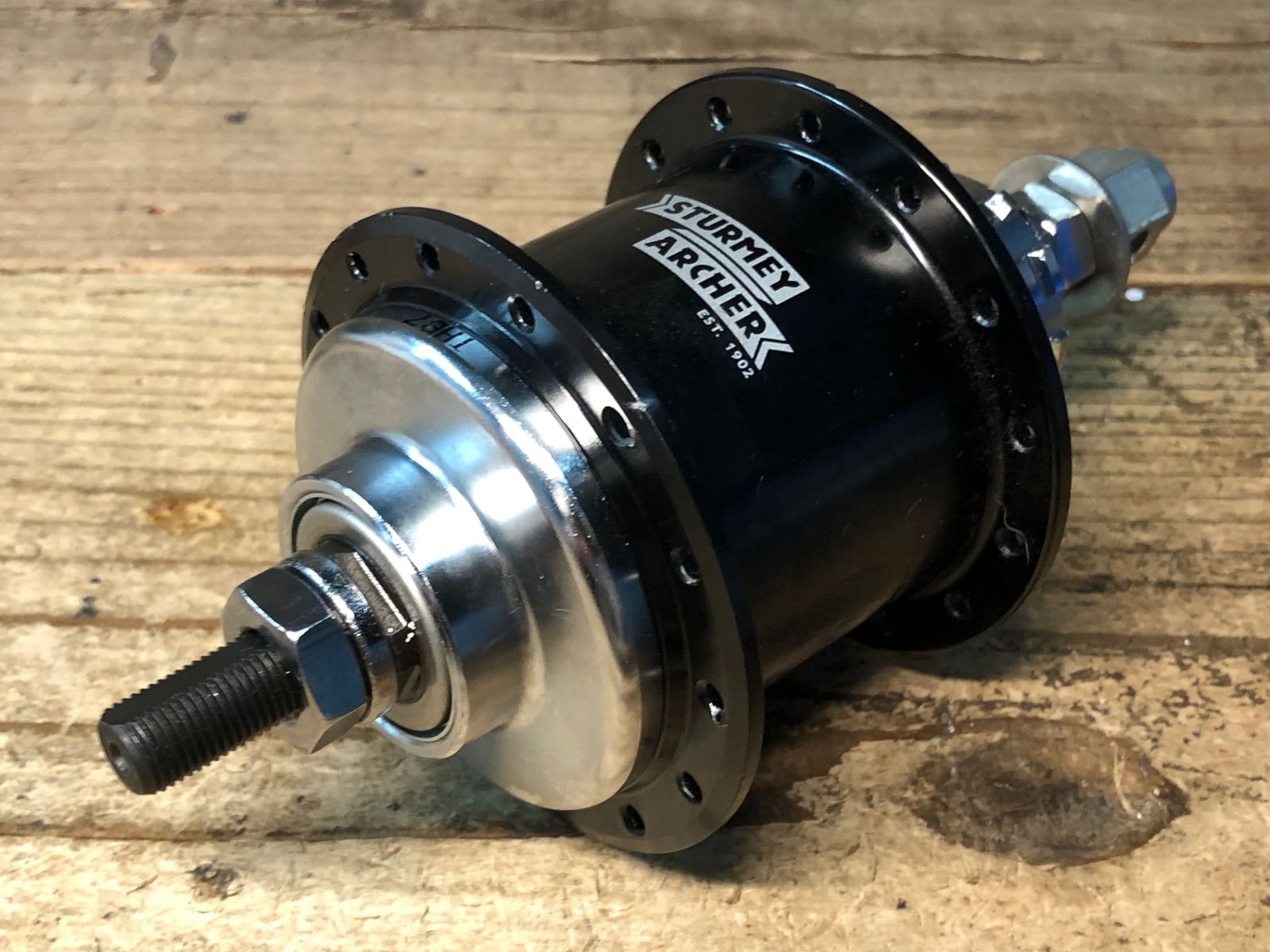 JM181 ブロンプトン Brompton Sturmey Archer Wide Ratio Hub ハブ 黒