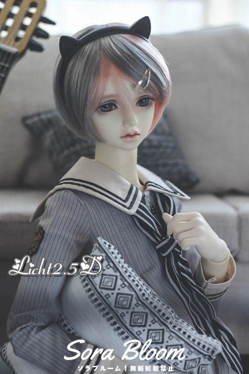 人形ドール 用ウィッグカツラ耐熱ハンドメイド （AX573 BJD 1/3