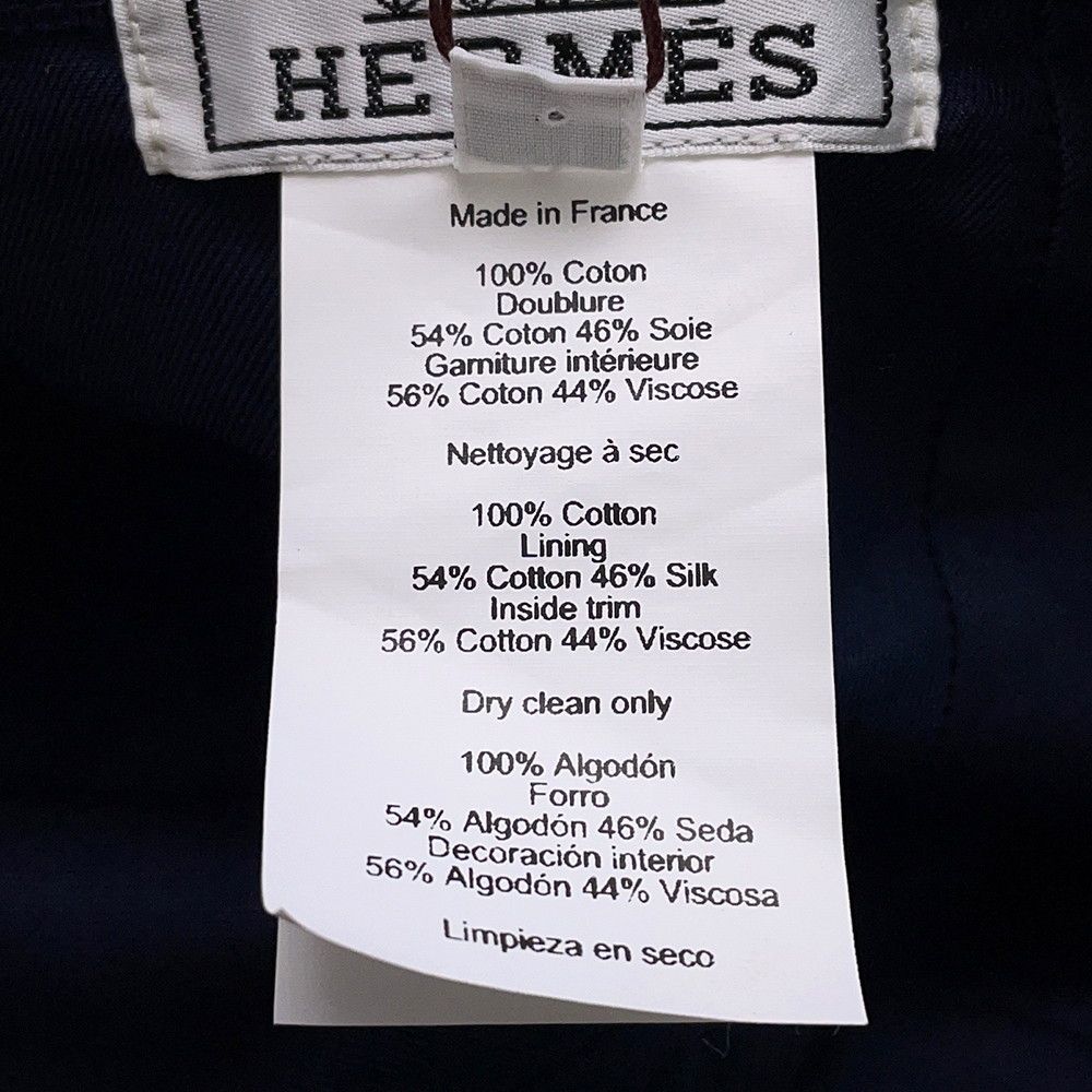 【ポワ・メドール柄が映える♪】HERMES Davis キャップ エルメス キャップ デイビス ポワ・メドール コットン サイズ59