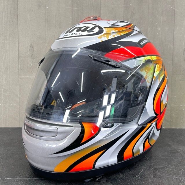 アライ ヘルメット フルフェイス 【中古】 ARAI RX-7 RRV SNELL YFDESIGN バイク用品 赤 白 黒 /58125