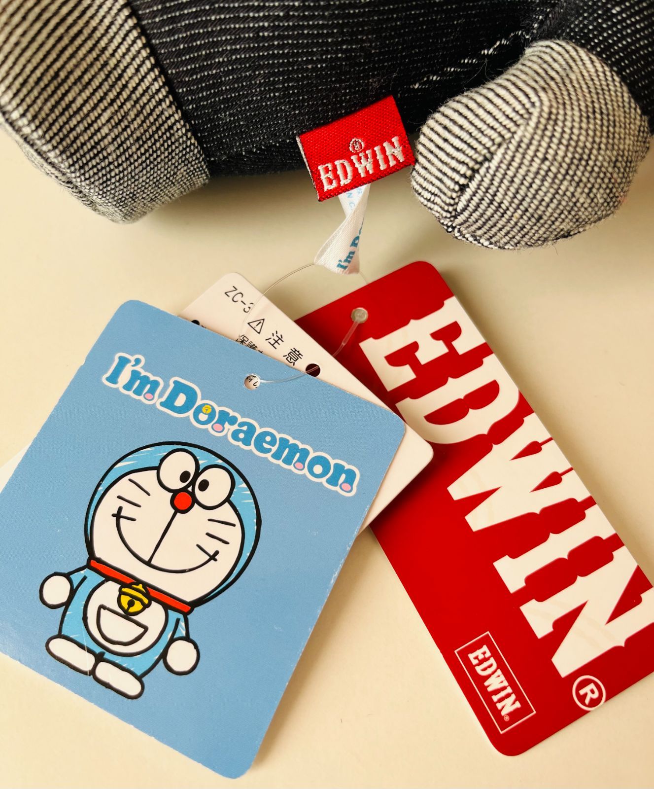 EDWIN （エドウィン）ドラえもん　ぬいぐるみ EDWIN エドウィン ドラえもん コラボ デニム ぬいぐるみ I'm