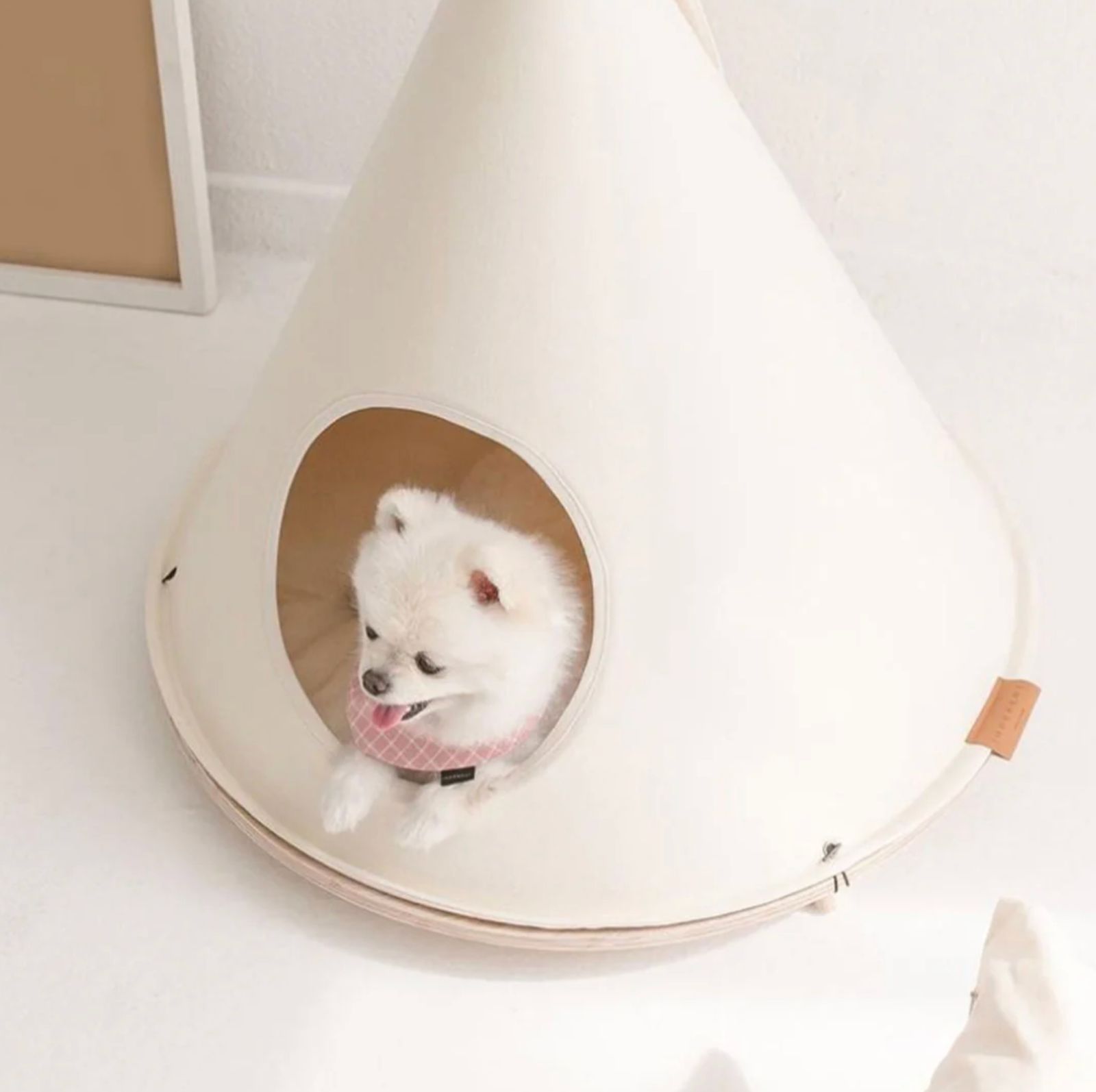 店頭見本品 PETS SO GOOD｜Choco Tent Natural Beige 犬 猫 ベッド テント 小型犬 海外直輸入 ペットグッズ STEELWINDOWSANDDOORS_COM