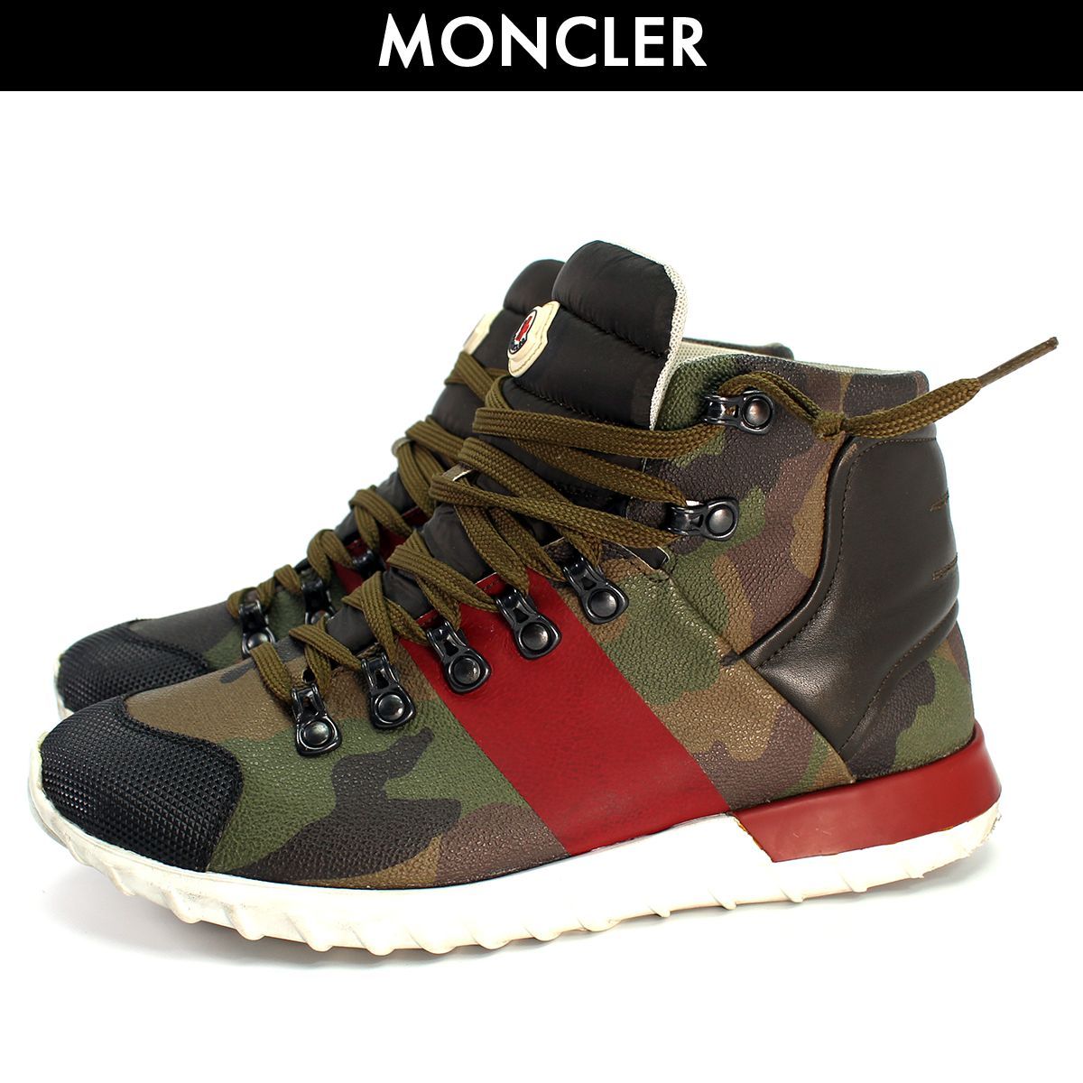 モンクレール MONCLER ハイカットスニーカー ブーツ 迷彩 カモフラ 