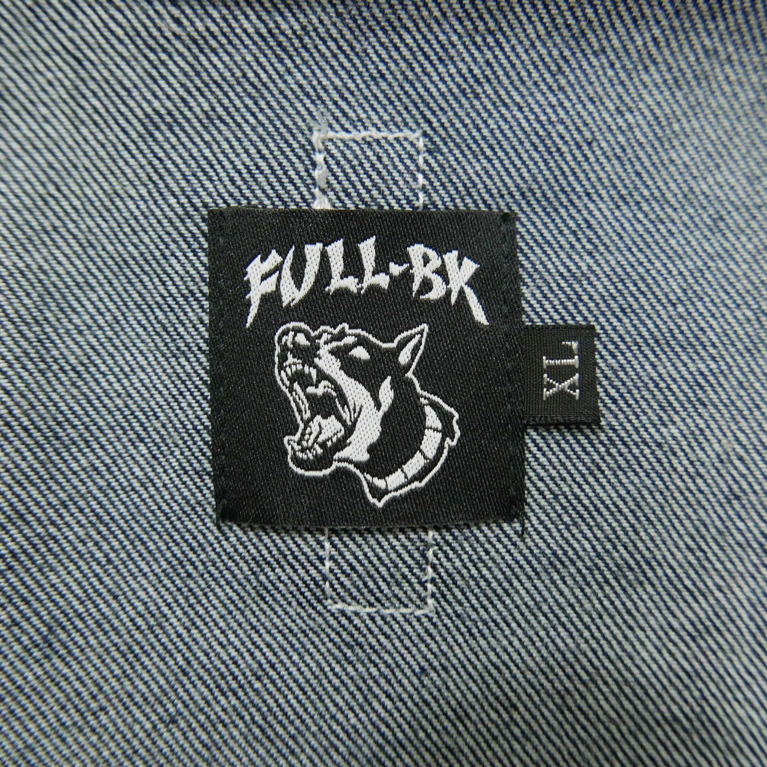 18SS FULL-BK フルビーケー ZIP PRINT LINE DENIM JACKET INDIGO 