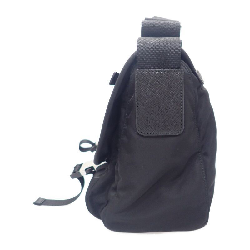 PRADA テスート 1 BD 953 ショルダーバッグ ナイロン ブラック シルバー金具 メンズ バッグ